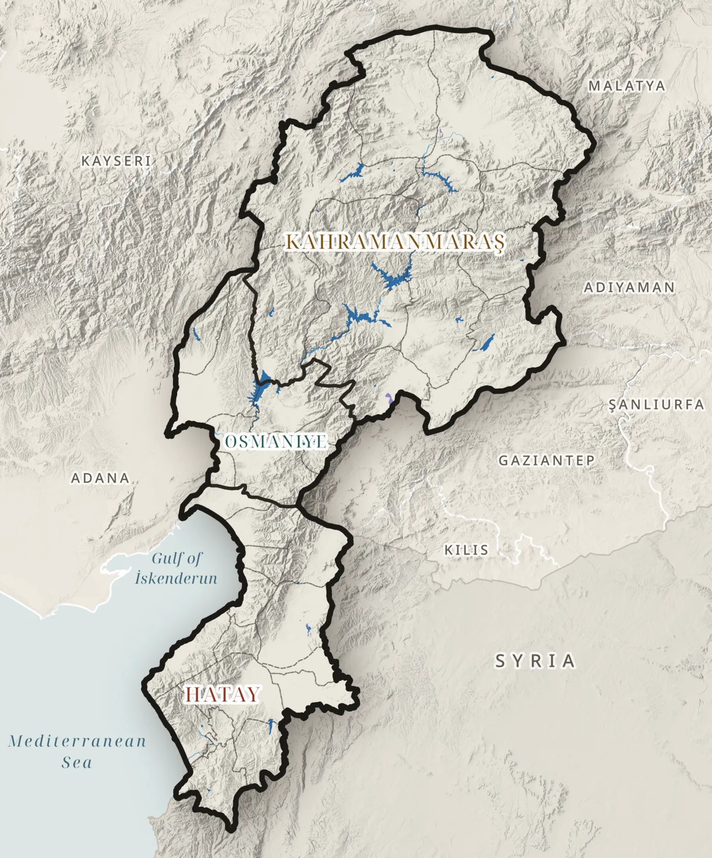 Water bodies, water courses and wetlands