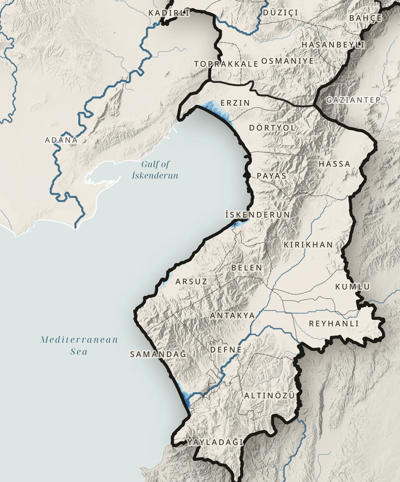 Low-lying coastal land