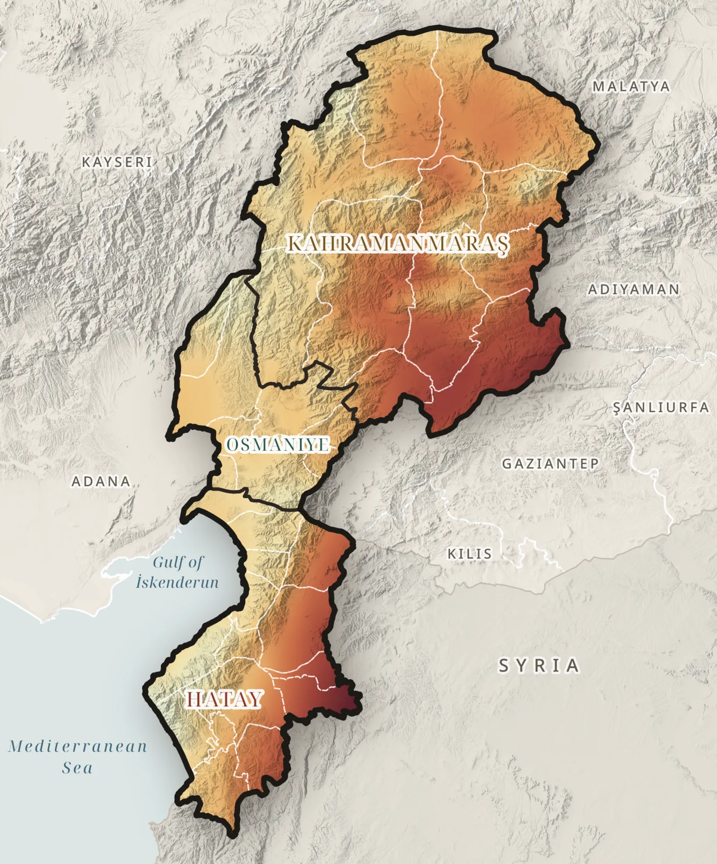 Mean climatic water deficit